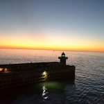 Almost midnight as we docked