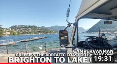 Brighton to Lake Como by camper van